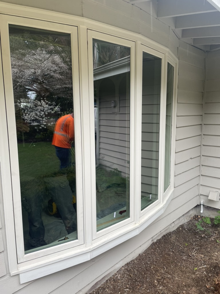 Glass replaced right in place. No trim removed. No siding touched.